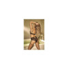 Ensemble 2 pièces noir, Soutien gorge et culotte porte jarretelles 